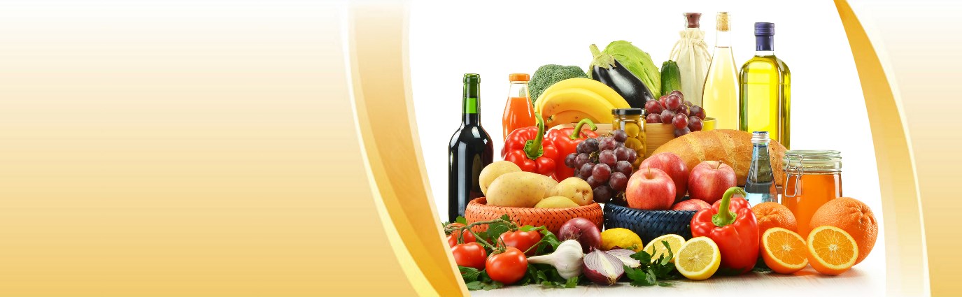 Früchte, Obst, Gemüse, Honig, Öl und Essig - wichtige Nährstoffe