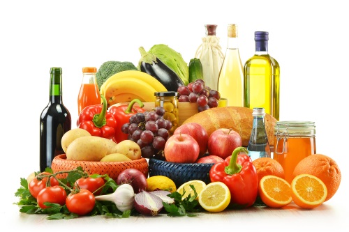 Früchte, Obst, Gemüse, Honig, Öl und Essig - wichtige Nährstoffe